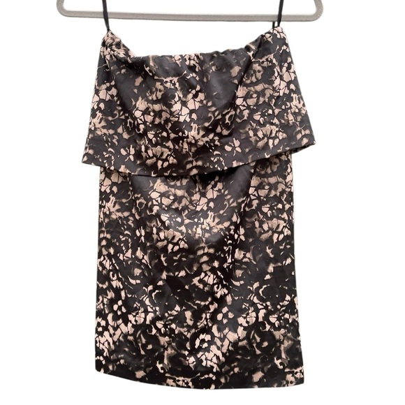 Donna Karan Women's Tube Top Abstract Mini Dress Size 8 - Picture 1 of 6